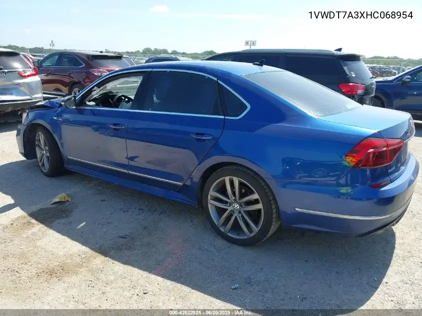 2017 Volkswagen Passat 1.8T R-Line VIN: 1VWDT7A3XHC068954 Lot: 42622925