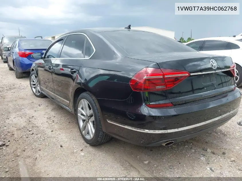 2017 Volkswagen Passat 1.8T Se VIN: 1VWGT7A39HC062768 Lot: 42650920