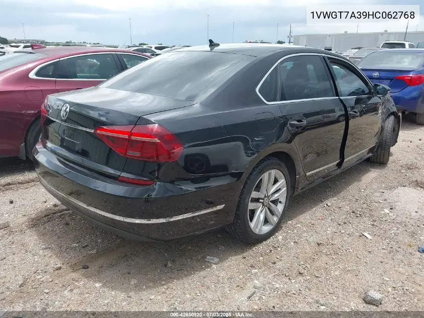 2017 Volkswagen Passat 1.8T Se VIN: 1VWGT7A39HC062768 Lot: 42650920