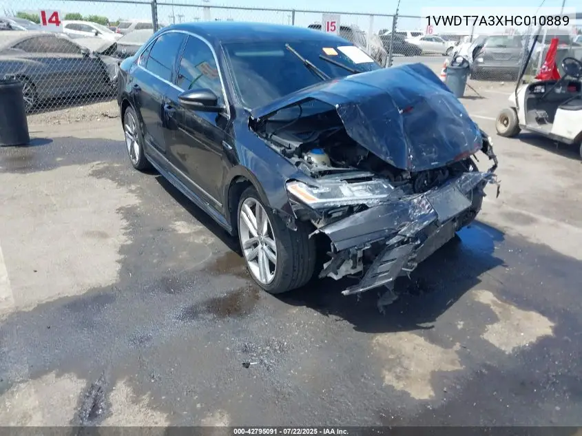 2017 Volkswagen Passat 1.8T R-Line VIN: 1VWDT7A3XHC010889 Lot: 42795091