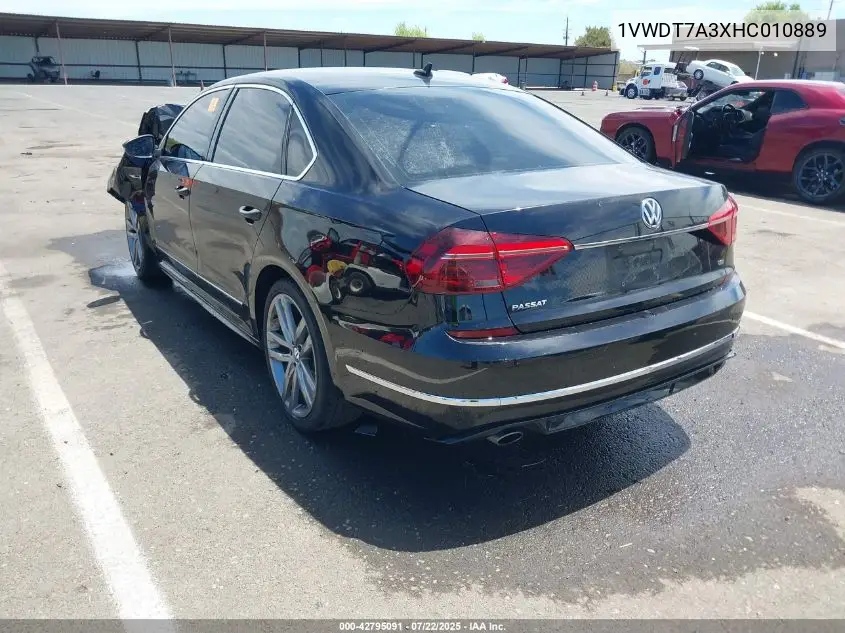 2017 Volkswagen Passat 1.8T R-Line VIN: 1VWDT7A3XHC010889 Lot: 42795091
