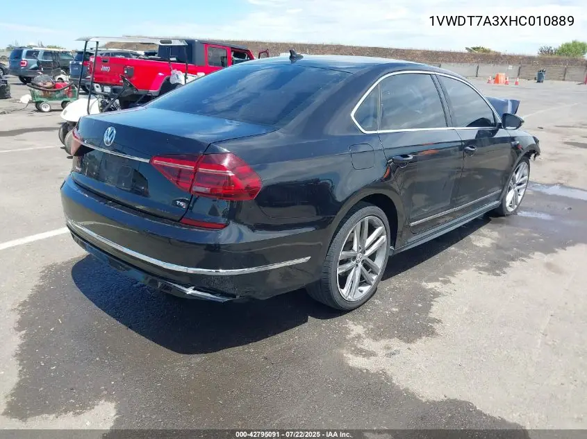 2017 Volkswagen Passat 1.8T R-Line VIN: 1VWDT7A3XHC010889 Lot: 42795091