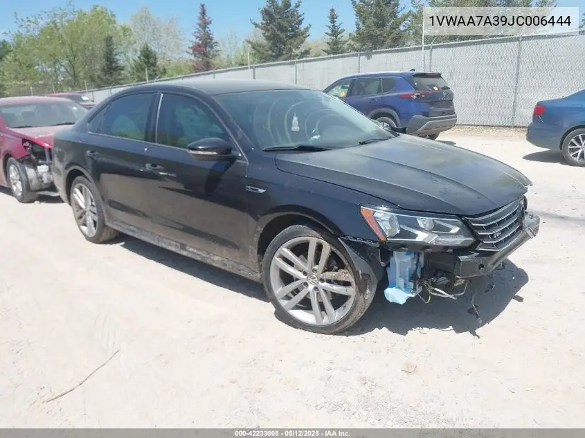 2018 Volkswagen Passat 2.0T R-Line/2.0T S VIN: 1VWAA7A39JC006444 Lot: 42233008
