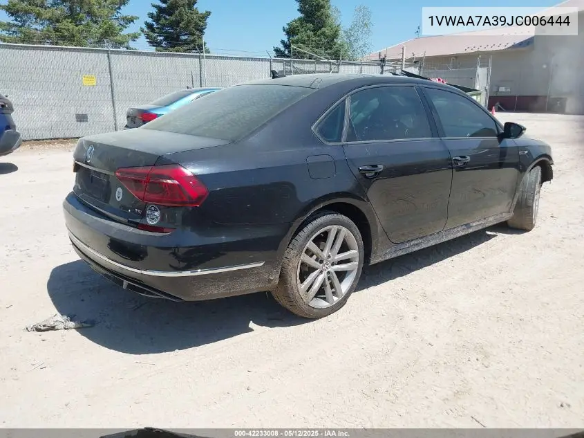 2018 Volkswagen Passat 2.0T R-Line/2.0T S VIN: 1VWAA7A39JC006444 Lot: 42233008