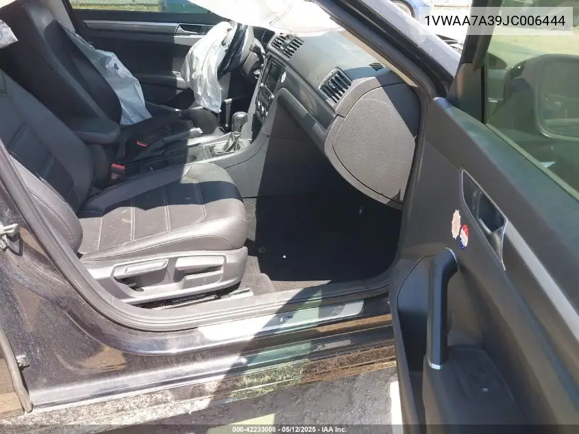 2018 Volkswagen Passat 2.0T R-Line/2.0T S VIN: 1VWAA7A39JC006444 Lot: 42233008