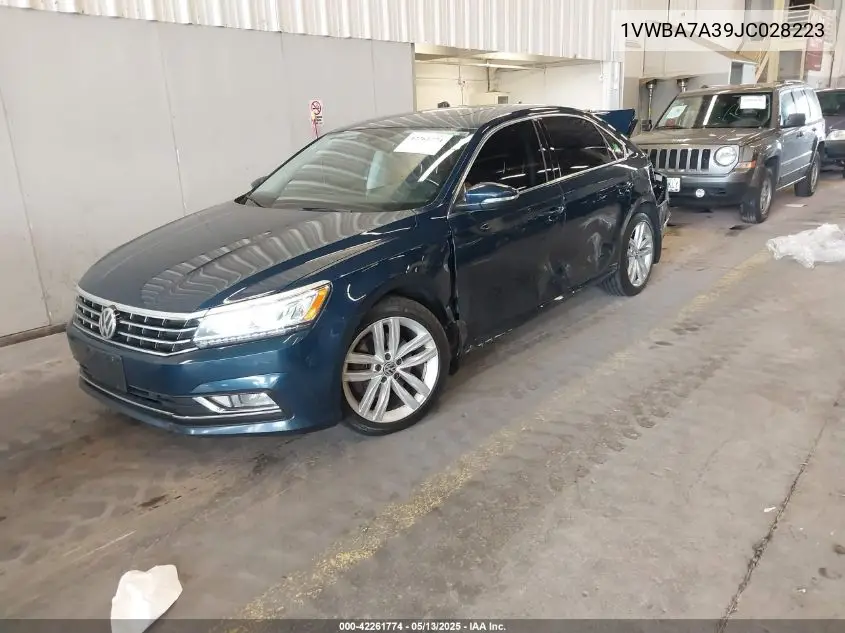 2018 Volkswagen Passat 2.0T Se VIN: 1VWBA7A39JC028223 Lot: 42261774