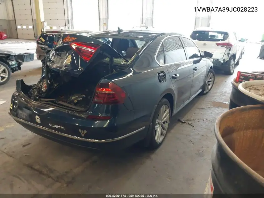 2018 Volkswagen Passat 2.0T Se VIN: 1VWBA7A39JC028223 Lot: 42261774