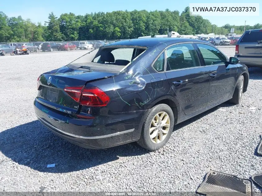 2018 Volkswagen Passat 2.0T R-Line/2.0T S VIN: 1VWAA7A37JC037370 Lot: 42614059