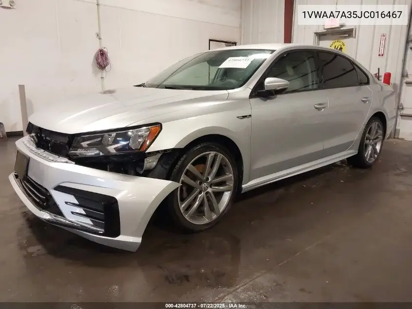 2018 Volkswagen Passat 2.0T R-Line/2.0T S VIN: 1VWAA7A35JC016467 Lot: 42804737