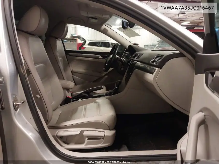 2018 Volkswagen Passat 2.0T R-Line/2.0T S VIN: 1VWAA7A35JC016467 Lot: 42804737
