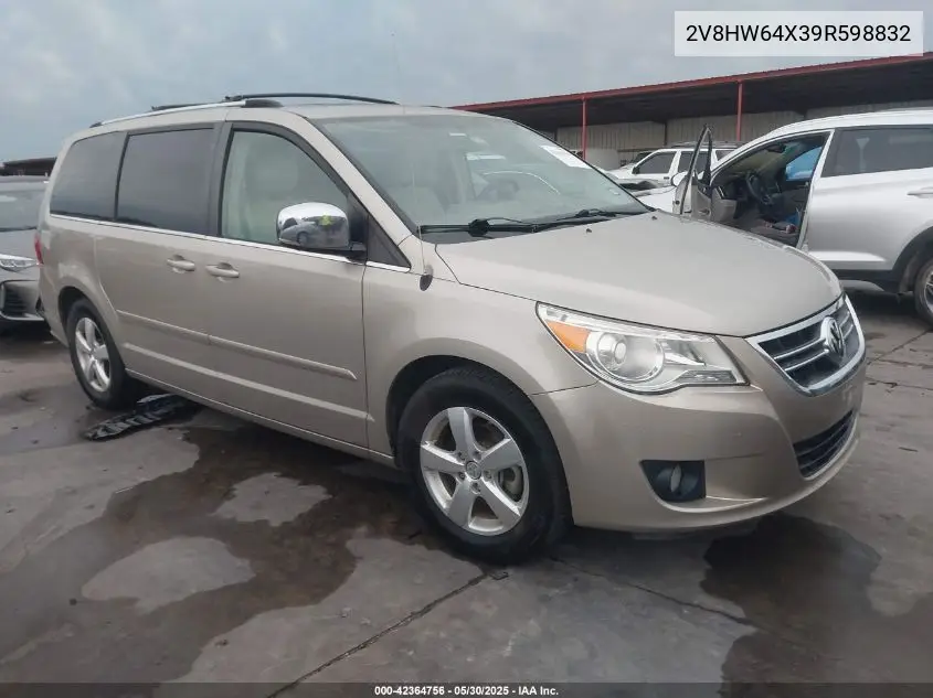 2009 Volkswagen Routan Sel Premium VIN: 2V8HW64X39R598832 Lot: 42364756