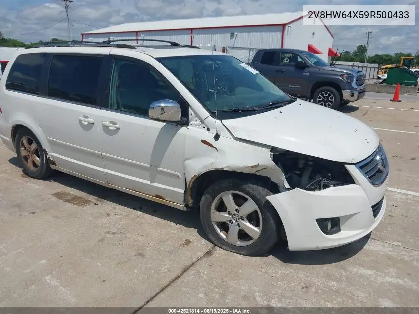 2009 Volkswagen Routan Sel Premium VIN: 2V8HW64X59R500433 Lot: 42521814