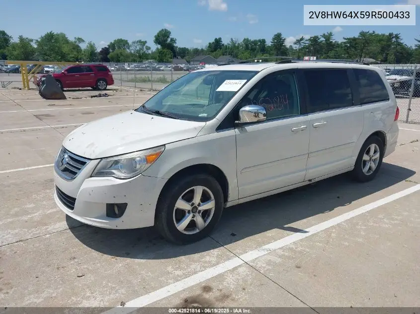 2009 Volkswagen Routan Sel Premium VIN: 2V8HW64X59R500433 Lot: 42521814