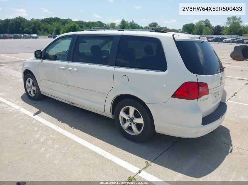 2009 Volkswagen Routan Sel Premium VIN: 2V8HW64X59R500433 Lot: 42521814