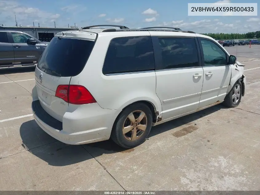 2009 Volkswagen Routan Sel Premium VIN: 2V8HW64X59R500433 Lot: 42521814