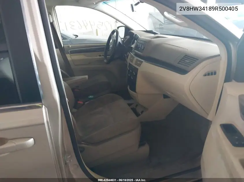 2009 Volkswagen Routan Se VIN: 2V8HW34189R500405 Lot: 42544631