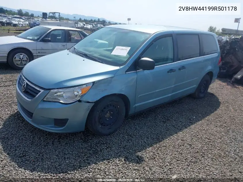 2009 Volkswagen Routan S VIN: 2V8HW44199R501178 Lot: 42548056