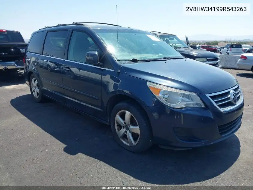 2009 Volkswagen Routan Se VIN: 2V8HW34199R543263 Lot: 42591439
