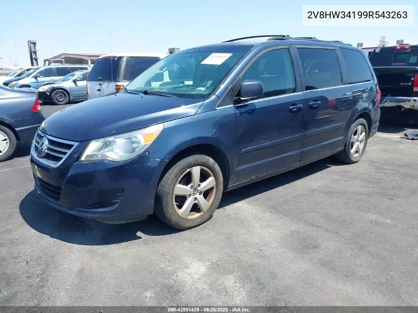 2009 Volkswagen Routan Se VIN: 2V8HW34199R543263 Lot: 42591439