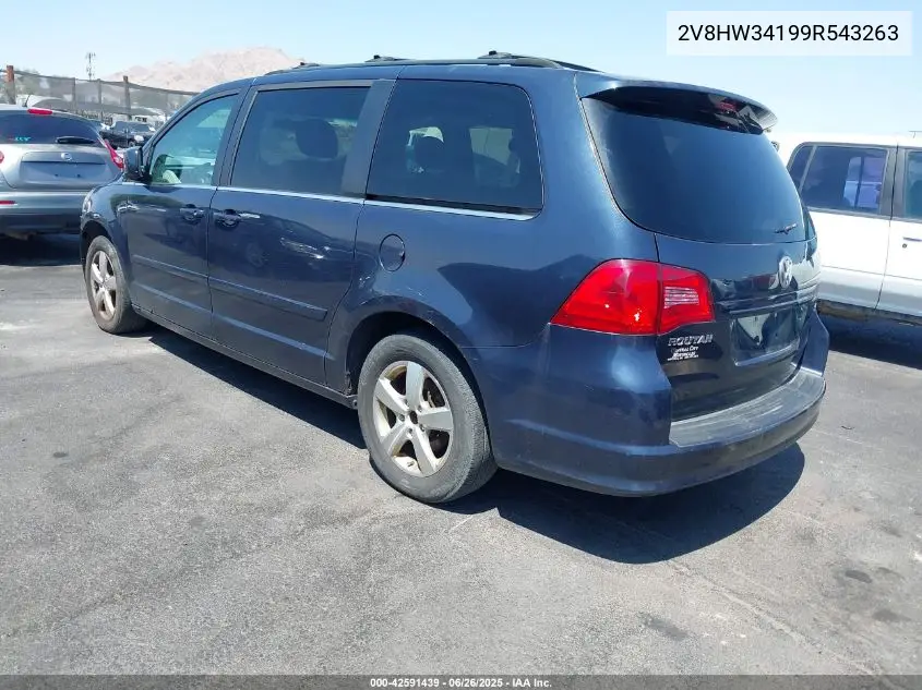 2009 Volkswagen Routan Se VIN: 2V8HW34199R543263 Lot: 42591439