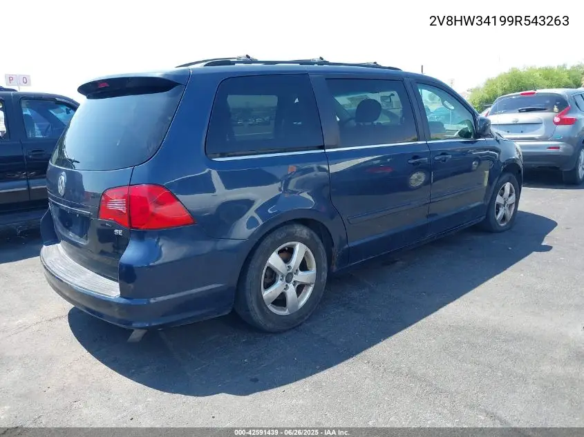 2009 Volkswagen Routan Se VIN: 2V8HW34199R543263 Lot: 42591439