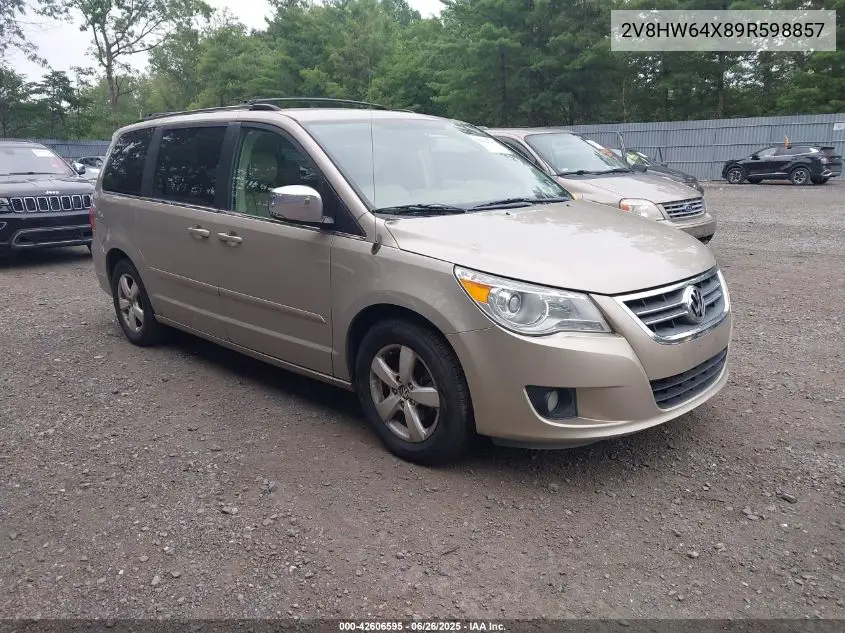 2009 Volkswagen Routan Sel Premium VIN: 2V8HW64X89R598857 Lot: 42606595