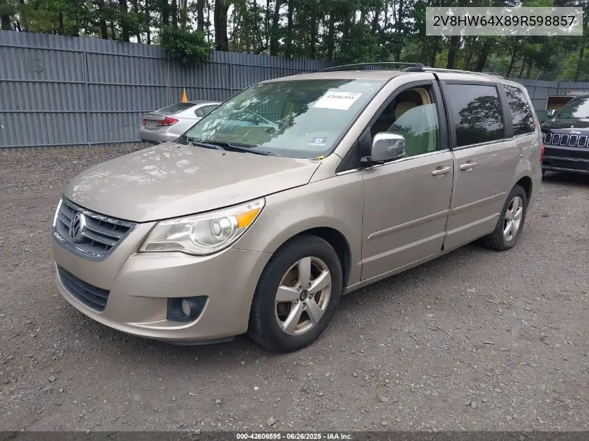 2009 Volkswagen Routan Sel Premium VIN: 2V8HW64X89R598857 Lot: 42606595