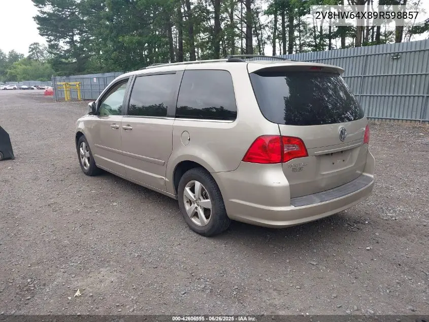 2009 Volkswagen Routan Sel Premium VIN: 2V8HW64X89R598857 Lot: 42606595
