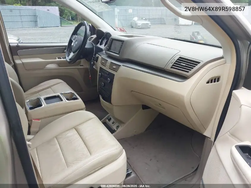 2009 Volkswagen Routan Sel Premium VIN: 2V8HW64X89R598857 Lot: 42606595
