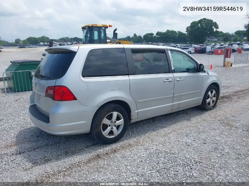 2009 Volkswagen Routan Se VIN: 2V8HW34159R544619 Lot: 42609735
