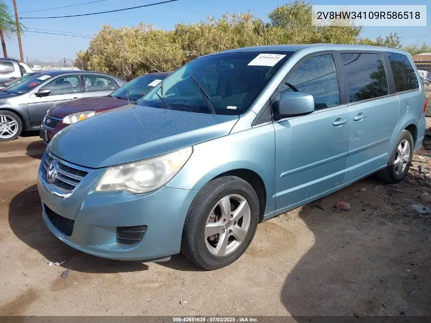 2009 Volkswagen Routan Se VIN: 2V8HW34109R586518 Lot: 42651639