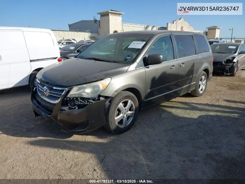 2010 Volkswagen Routan Se VIN: 2V4RW3D15AR236747 Lot: 41792337