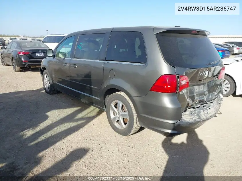2010 Volkswagen Routan Se VIN: 2V4RW3D15AR236747 Lot: 41792337