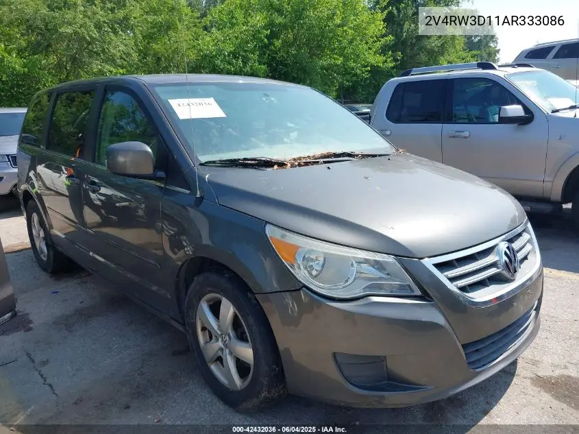 2010 Volkswagen Routan Se VIN: 2V4RW3D11AR333086 Lot: 42432036