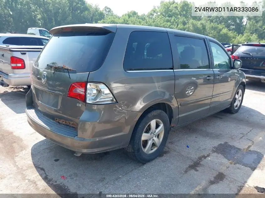 2010 Volkswagen Routan Se VIN: 2V4RW3D11AR333086 Lot: 42432036
