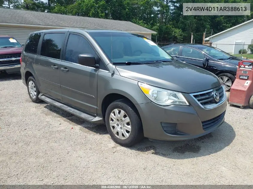 2010 Volkswagen Routan S VIN: 2V4RW4D11AR388613 Lot: 42482980