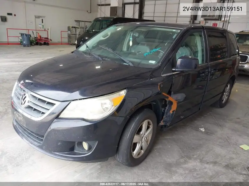 2010 Volkswagen Routan Se VIN: 2V4RW3D13AR159151 Lot: 42522117