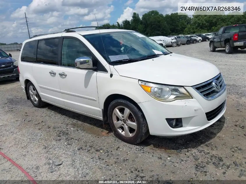 2010 Volkswagen Routan Sel Premium VIN: 2V4RW6DX7AR268346 Lot: 42541203
