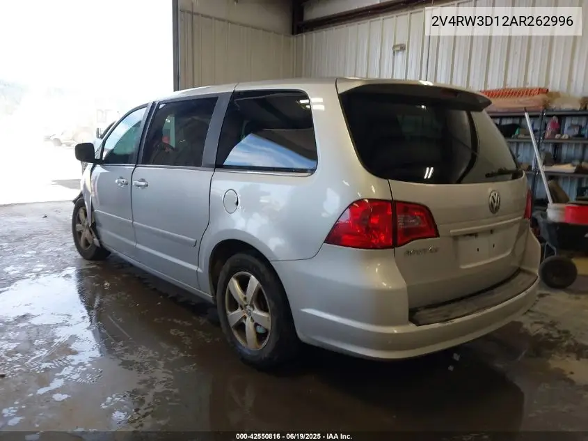 2010 Volkswagen Routan Se VIN: 2V4RW3D12AR262996 Lot: 42550816
