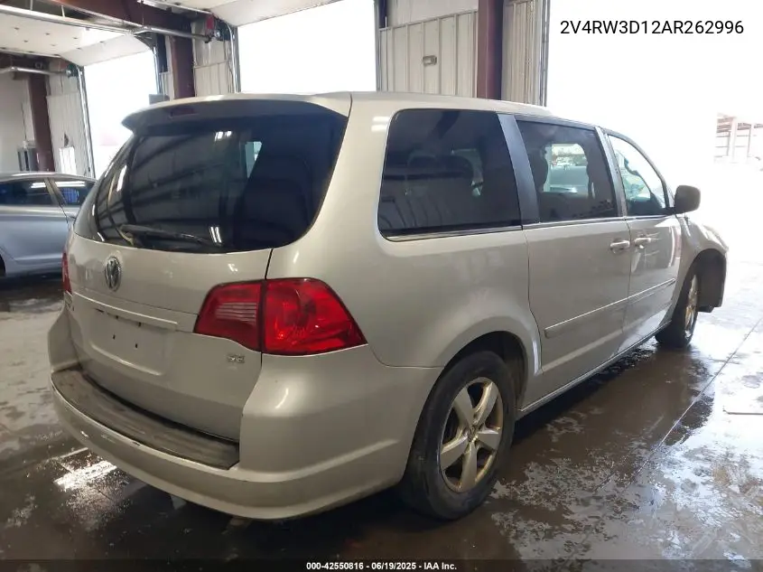 2010 Volkswagen Routan Se VIN: 2V4RW3D12AR262996 Lot: 42550816