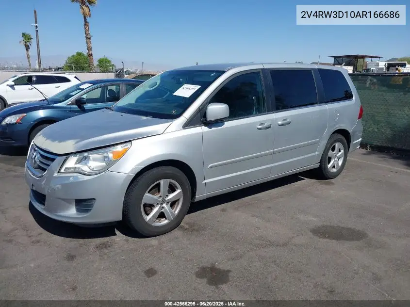 2010 Volkswagen Routan Se VIN: 2V4RW3D10AR166686 Lot: 42566295