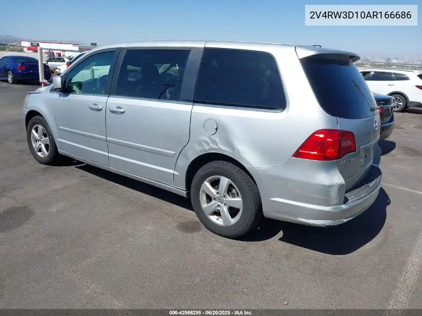 2010 Volkswagen Routan Se VIN: 2V4RW3D10AR166686 Lot: 42566295