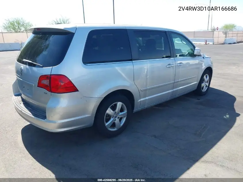 2010 Volkswagen Routan Se VIN: 2V4RW3D10AR166686 Lot: 42566295