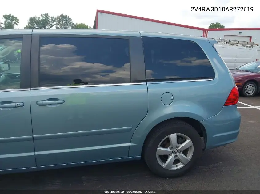 2010 Volkswagen Routan Se VIN: 2V4RW3D10AR272619 Lot: 42580822