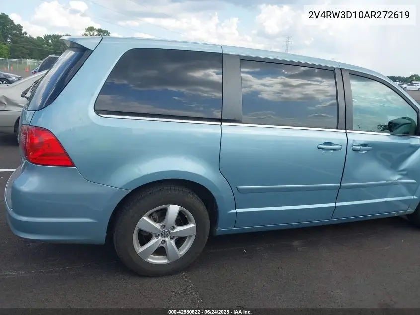 2010 Volkswagen Routan Se VIN: 2V4RW3D10AR272619 Lot: 42580822