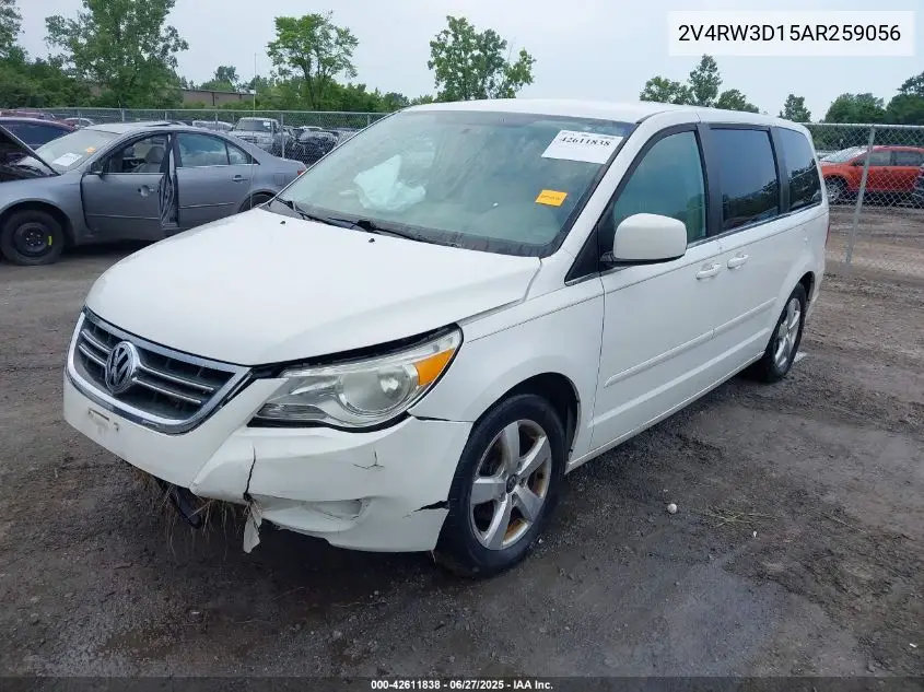 2010 Volkswagen Routan Se VIN: 2V4RW3D15AR259056 Lot: 42611838