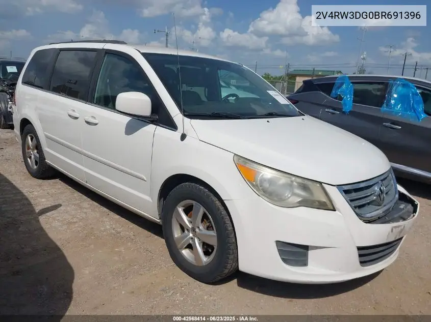 2011 Volkswagen Routan Se VIN: 2V4RW3DG0BR691396 Lot: 42568414