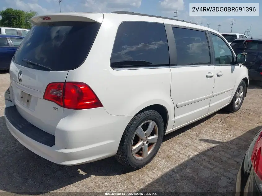 2011 Volkswagen Routan Se VIN: 2V4RW3DG0BR691396 Lot: 42568414