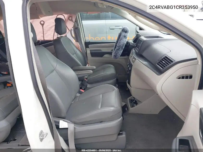 2012 Volkswagen Routan Se VIN: 2C4RVABG1CR353950 Lot: 42204691