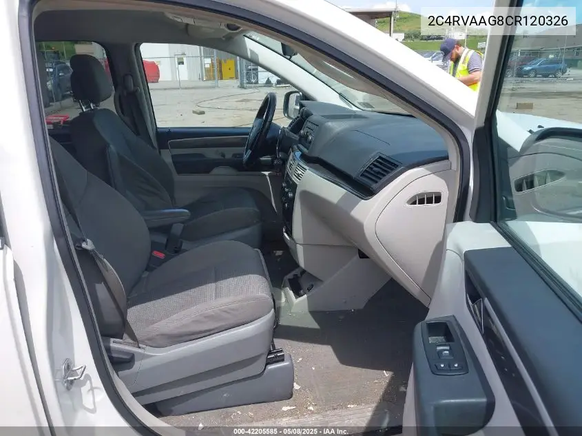 2012 Volkswagen Routan S VIN: 2C4RVAAG8CR120326 Lot: 42205585